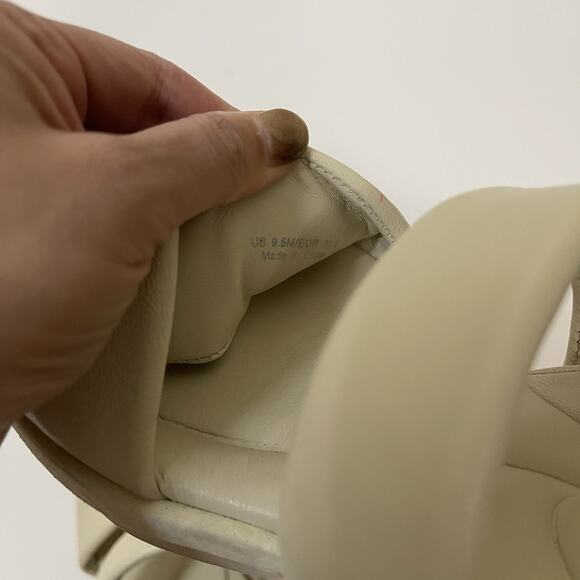 Vince. Bowie Lug Sandal in Moonlight White Leather strappy platform sandals 9.5 - Picture 6 of 7